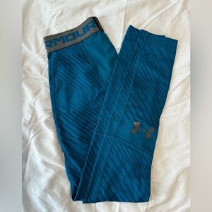 Under Armour Teal Striped Leggings